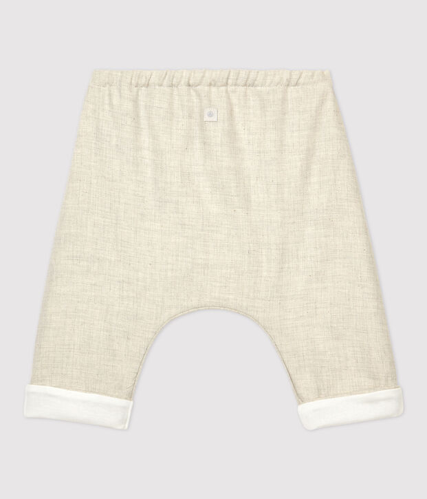 Babies' Organic Cotton Flannel Trousers MONTELIMAR CHINE